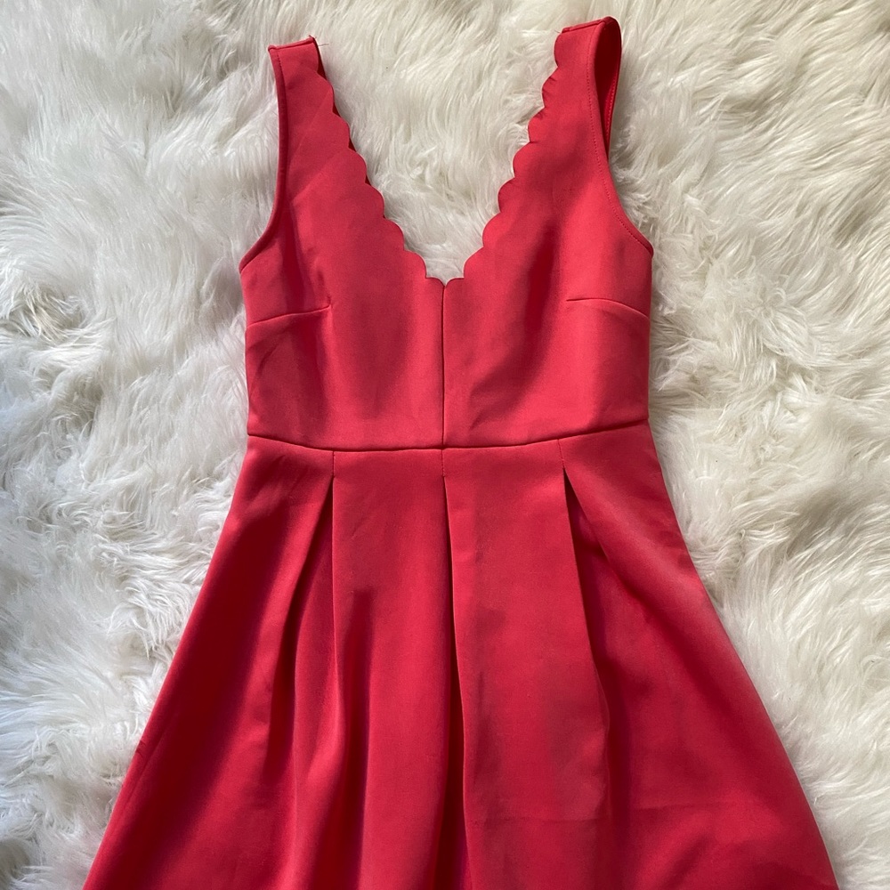 Forever21 Scalloped Fit & Flare Dress